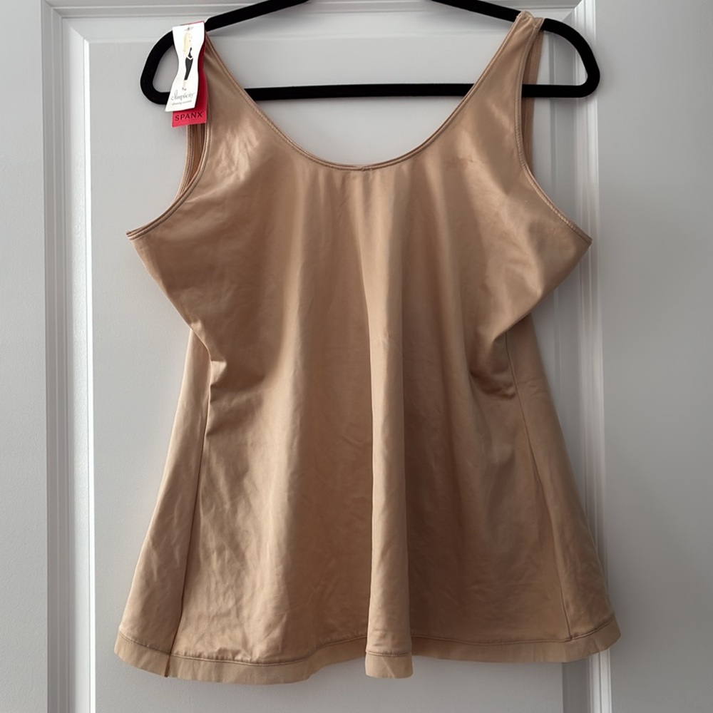 NWT Spanx Size 3X Open Bust Shaping Slimplicity Camisole - Nude